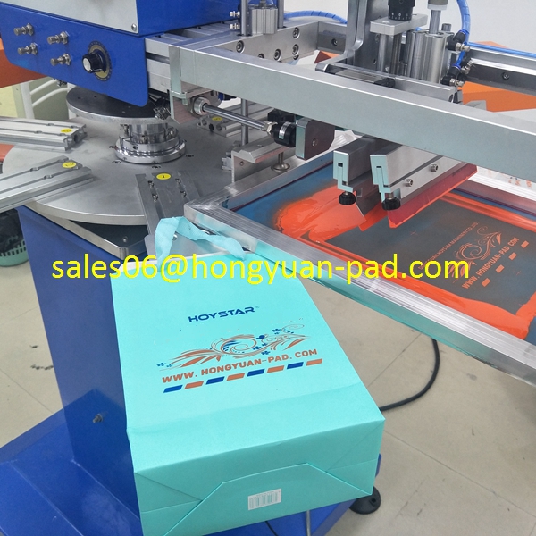 silk screen printing machine for paper bags 2 colors
