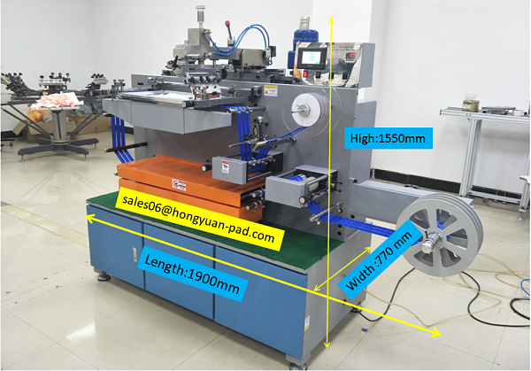 roll to roll screen printing machine for label