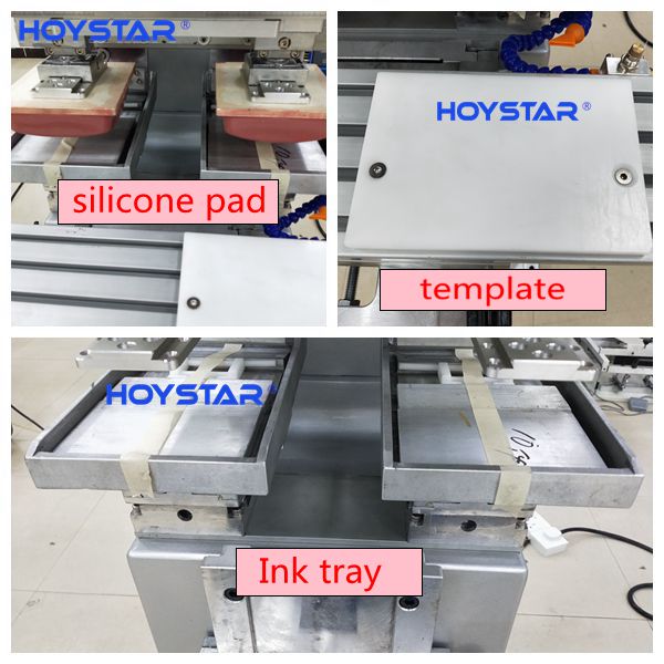 Automatic 2 Color Label Pad Printing Machine