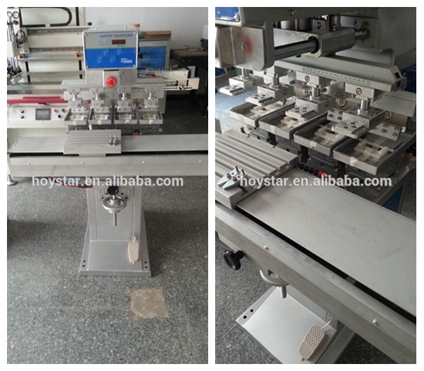 Helmet machine pad printing