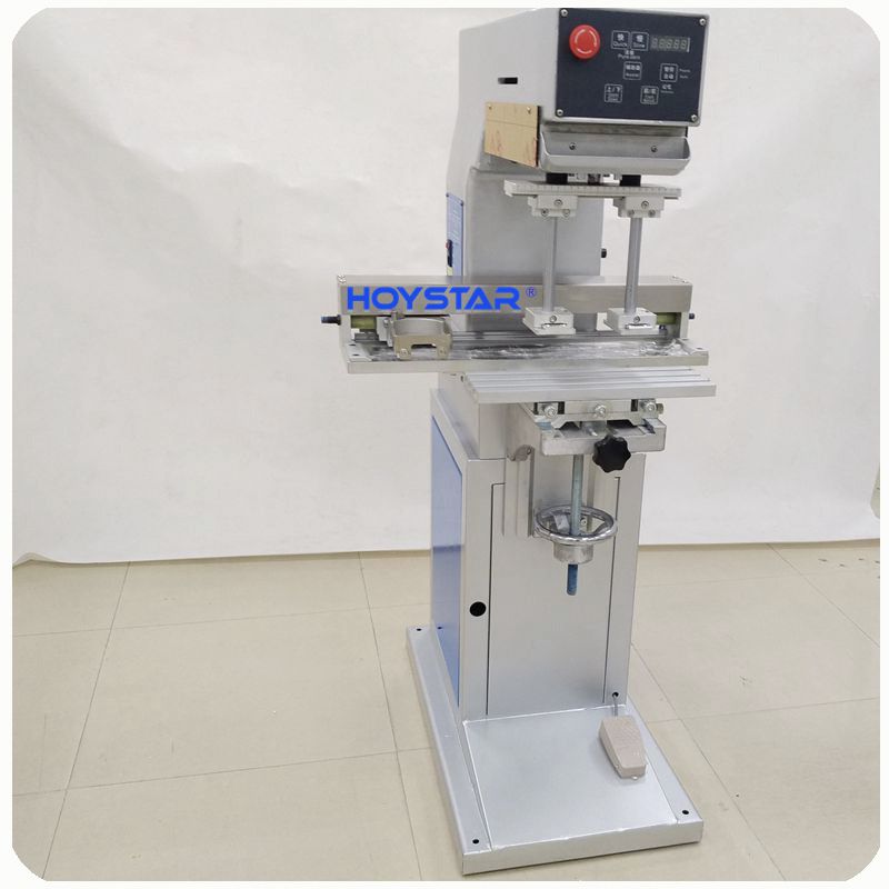 Sideway ink cup movement pad printer