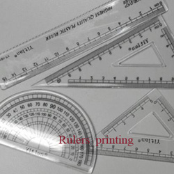 Automatic screen printer for stationery ruler