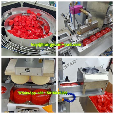 bottle cap pad printing machine