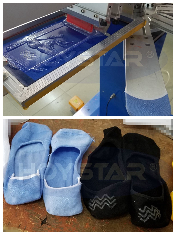 Invisible socks printing