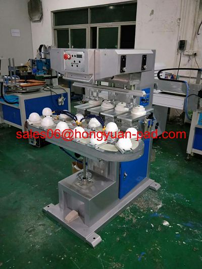 4 color pad printing machine with shuttle table