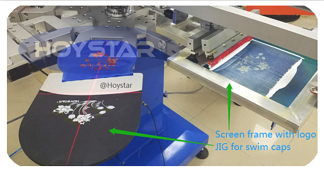 screen printing machine for swim caps