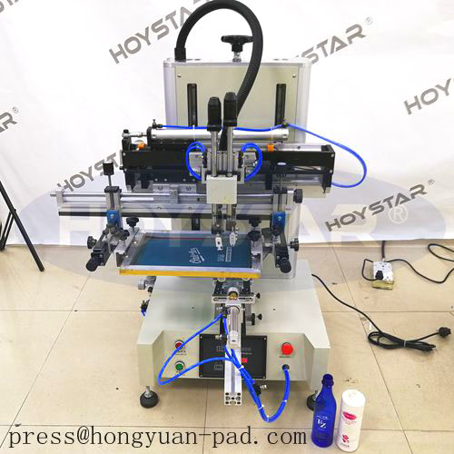 Pneumatic round 1 color cup screen printing machine