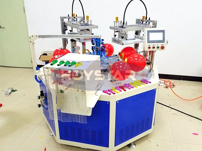 2 color balloon screen printing machine