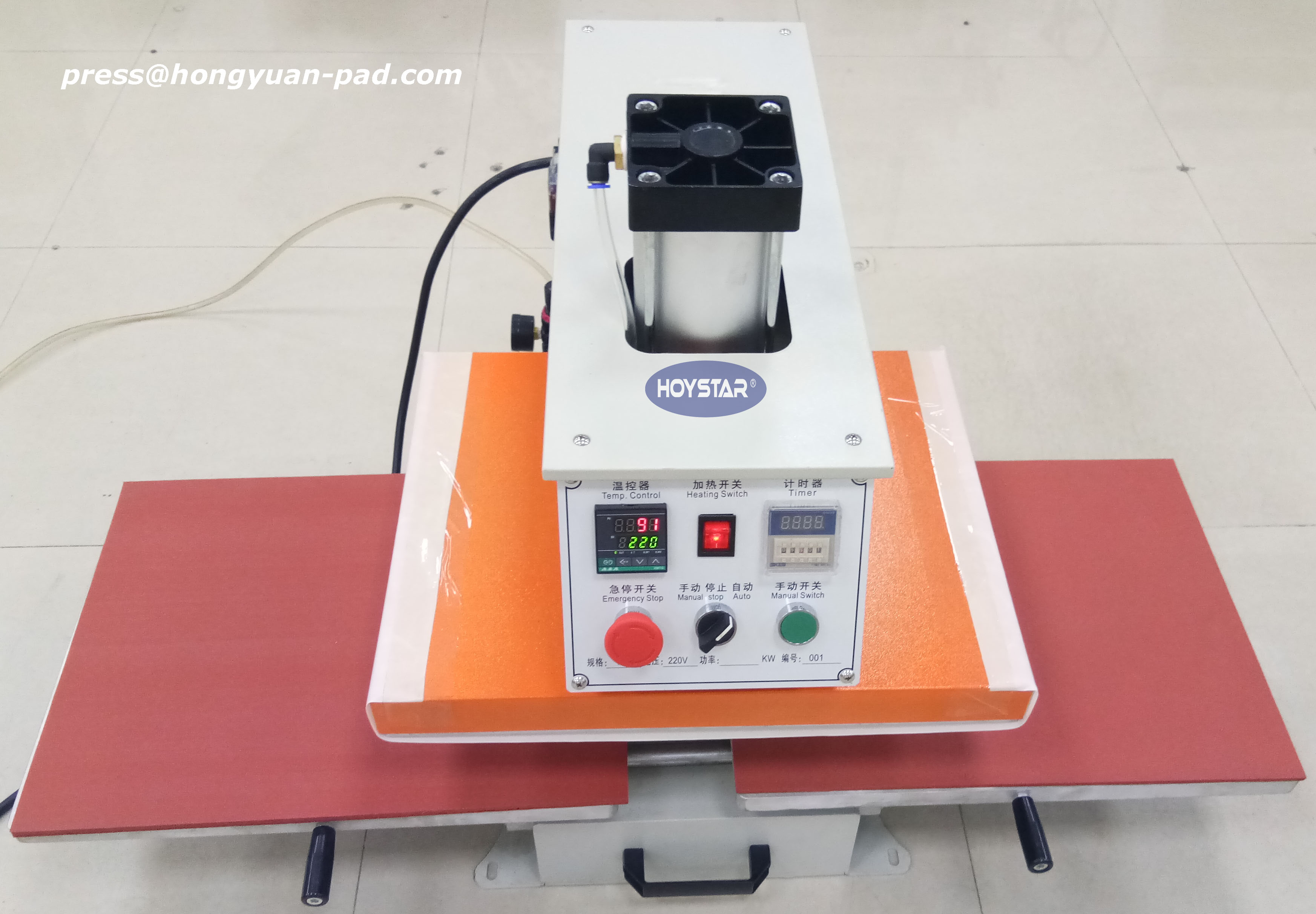 Heat transfer tshirt machine