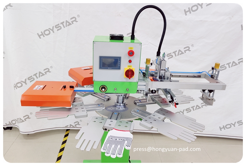 Non Slip Gloves Screen Printing Machine