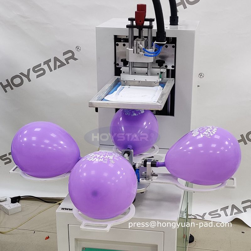 4 stations balloon printing machine