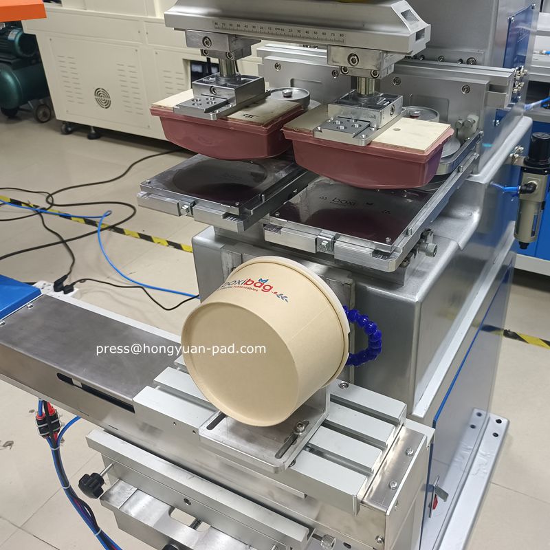 2 Colour Pad Printing Machine For Paper Bowl