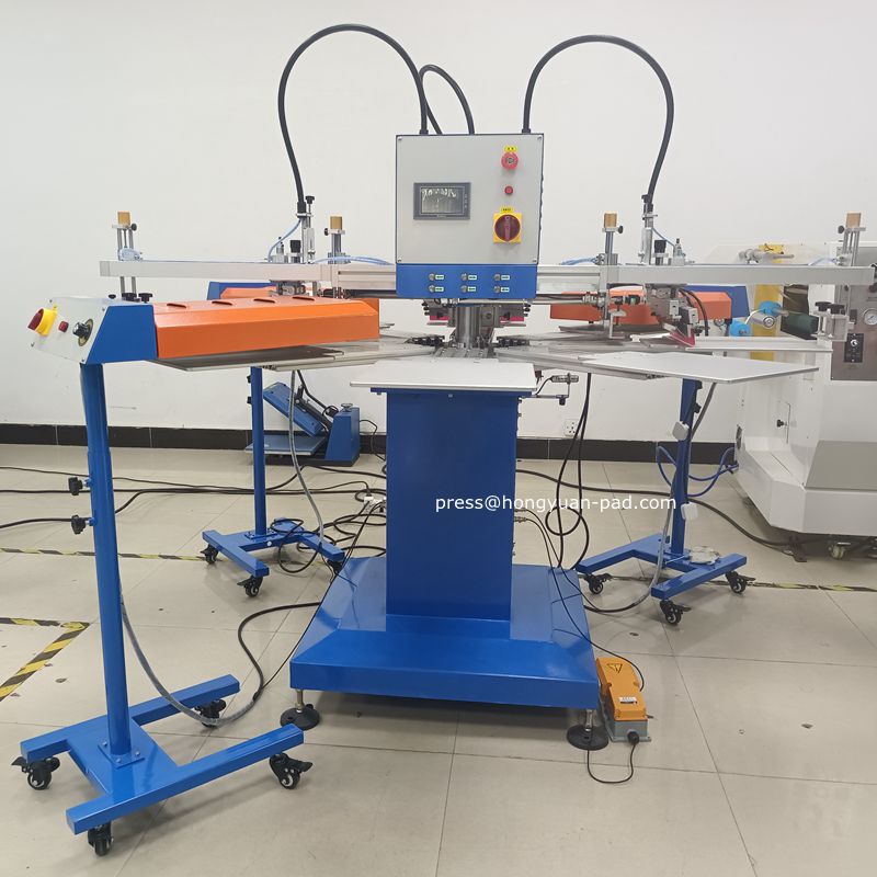 3 colour screen printing machine