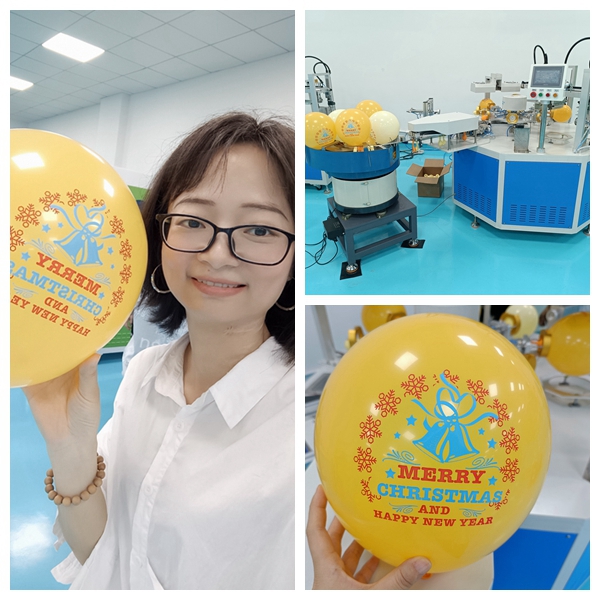 auto balloon screen printing machine