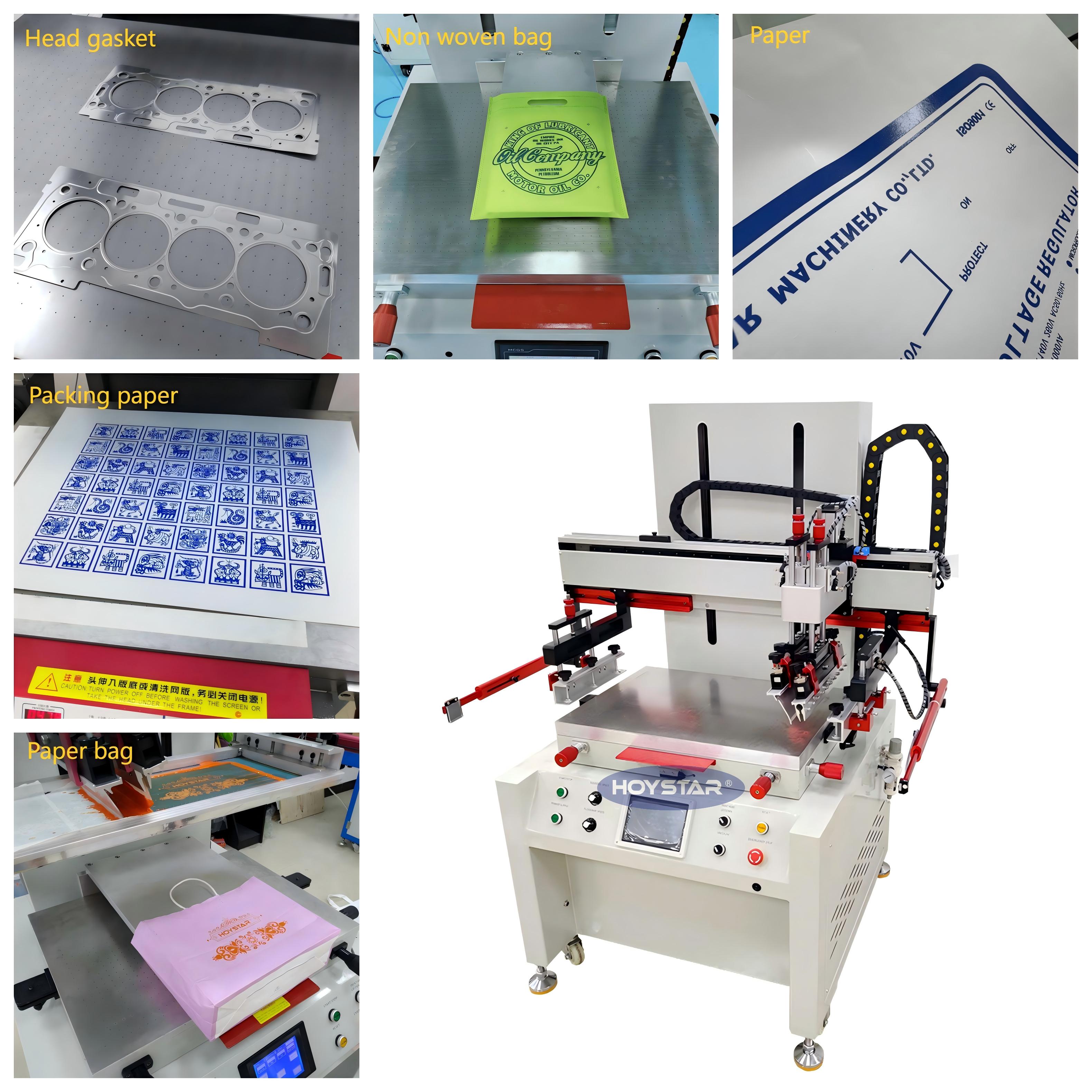 Flatbed screen printing machine