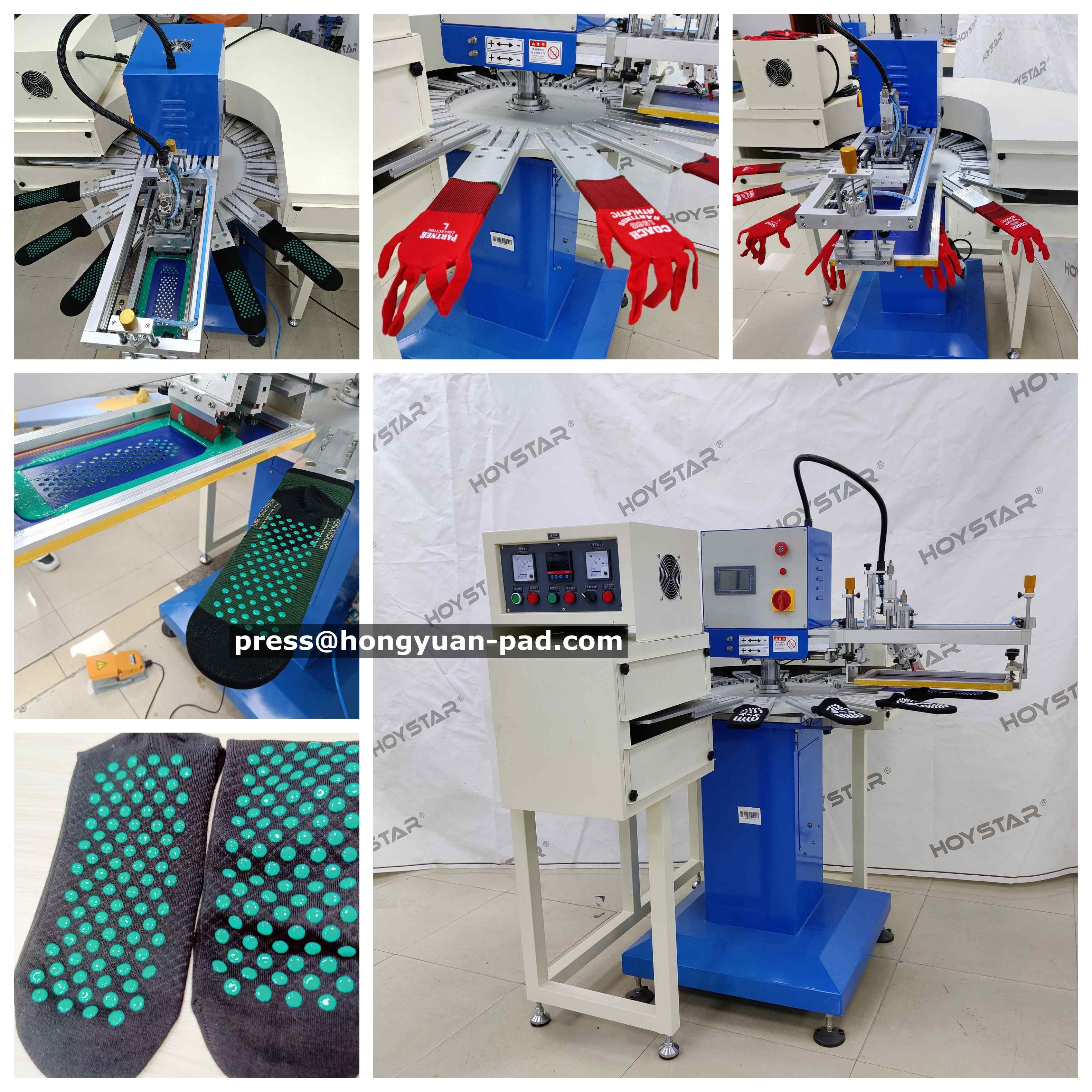 Silicon Gel sock gloves printing machine