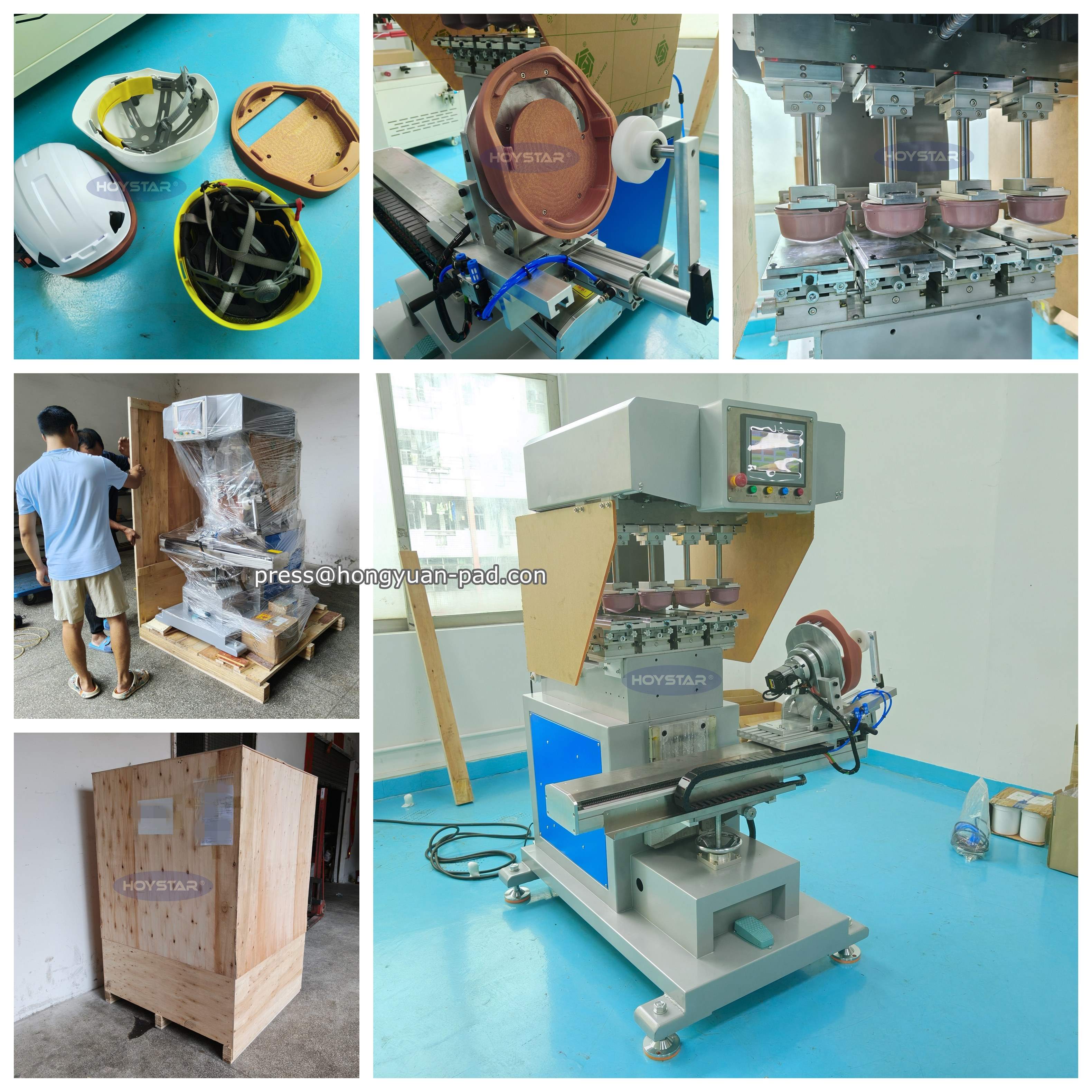 Four Color Helmet Printing Machine