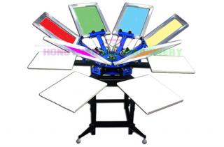 Manual 6 Color 6 Station Silk Screen Printer(GW-650)